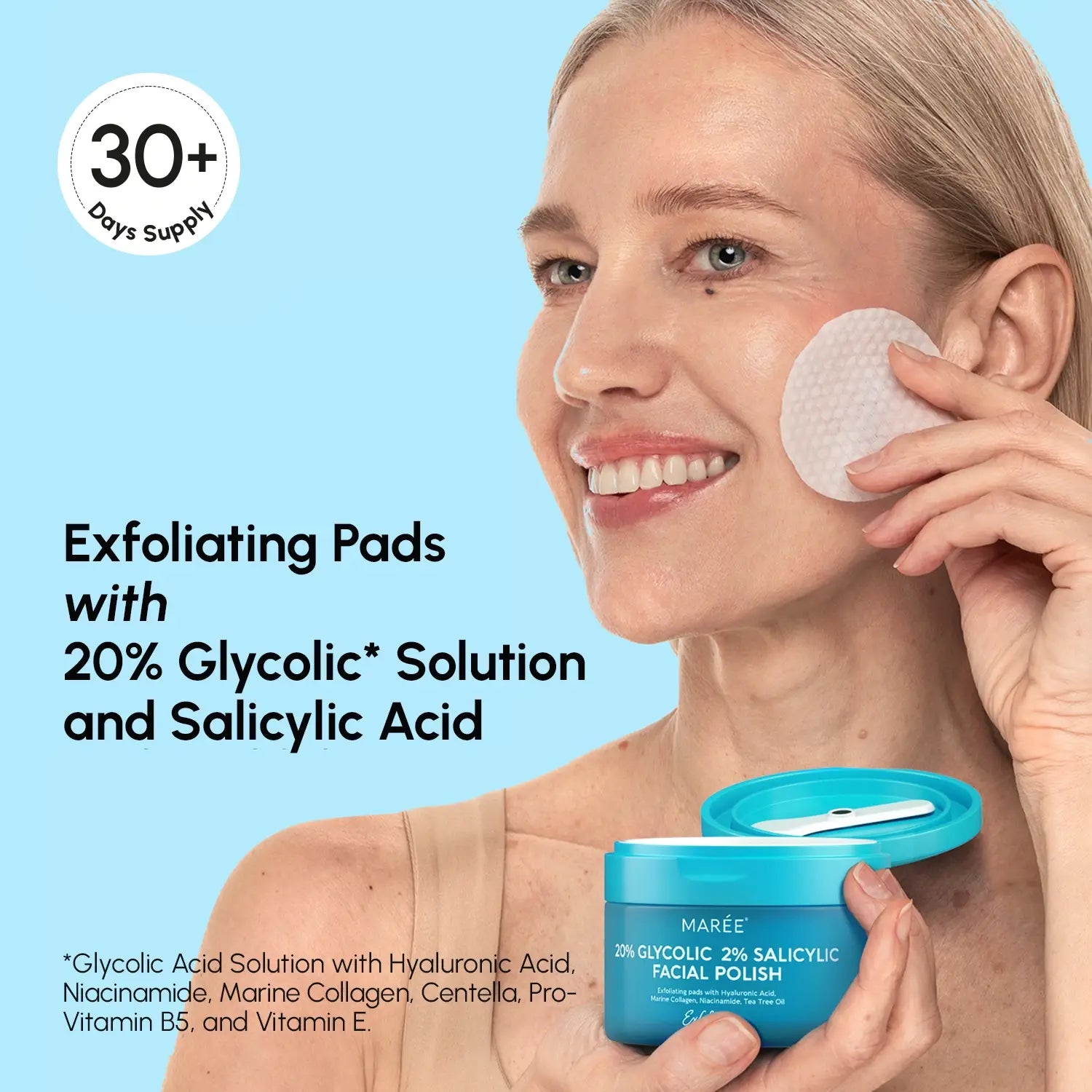 Marée® Glycolic & Salicylic Acid Peel Pads
