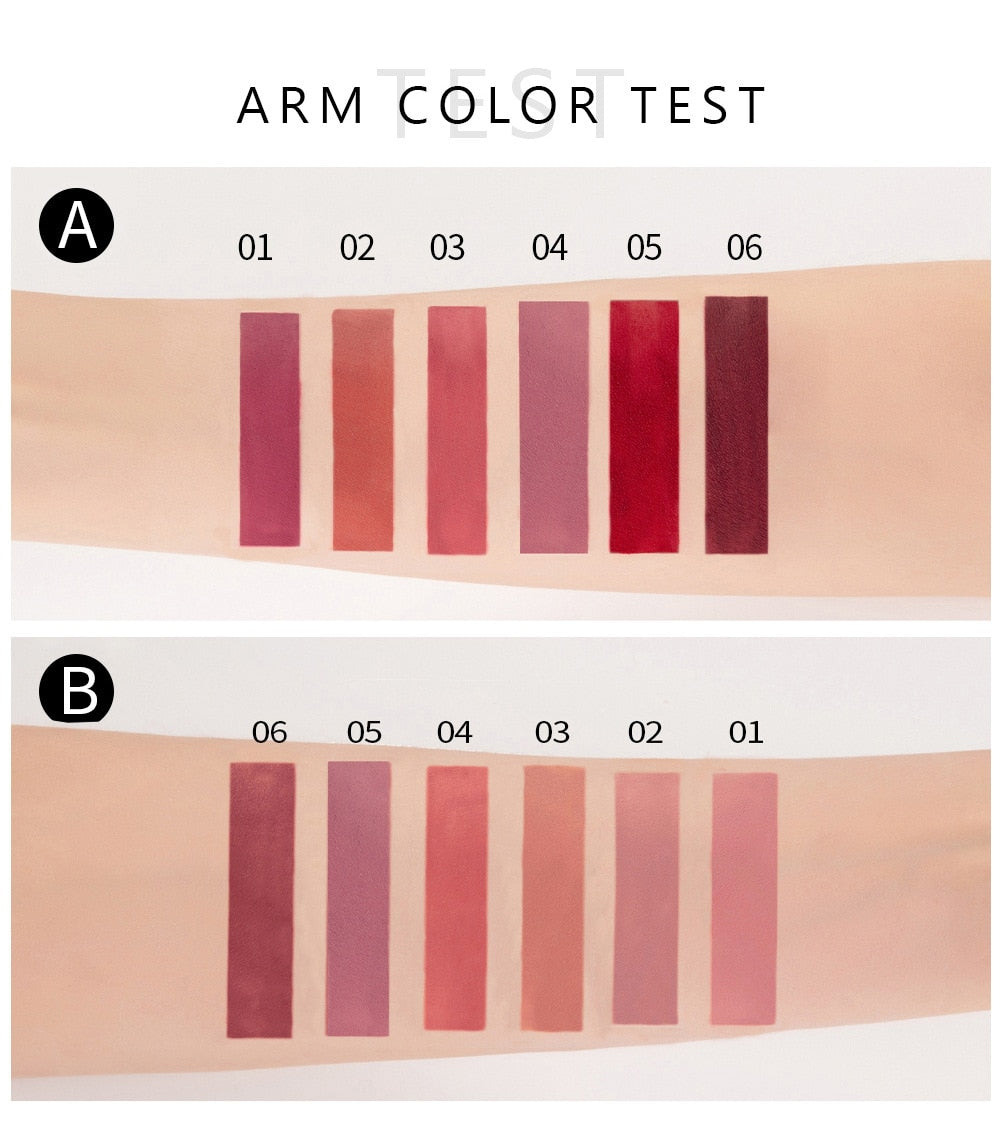 Ultra Matte Velvet Waterproof Long Lasting Liquid Lip Gloss Set