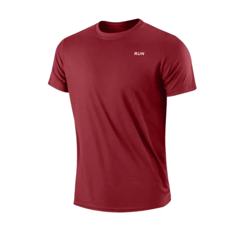 Men's Lightweight Quick Dry Short Sleeve Round Neck T-Shirt