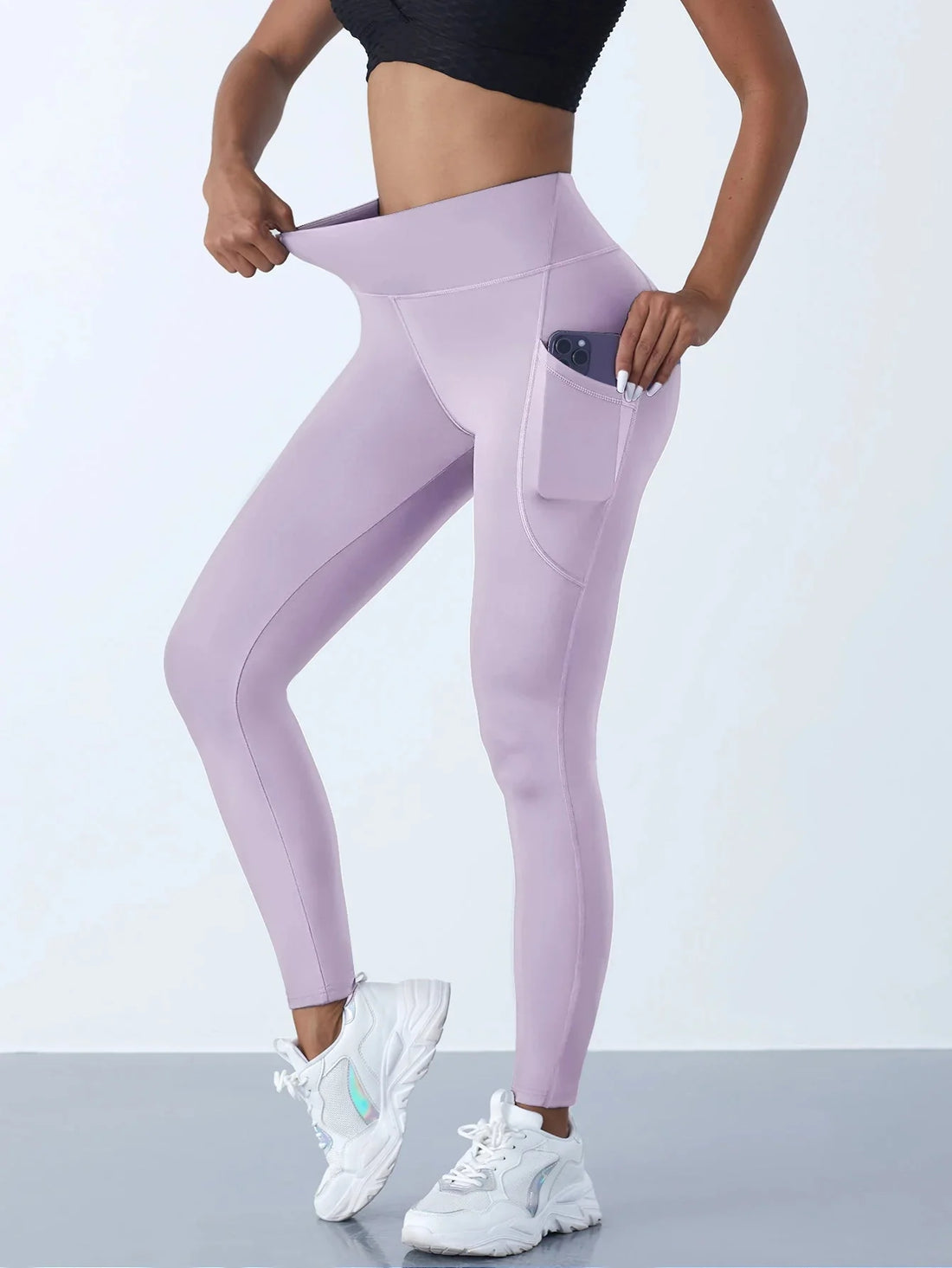 Women's High Waist Stretch Leggings with Pocket