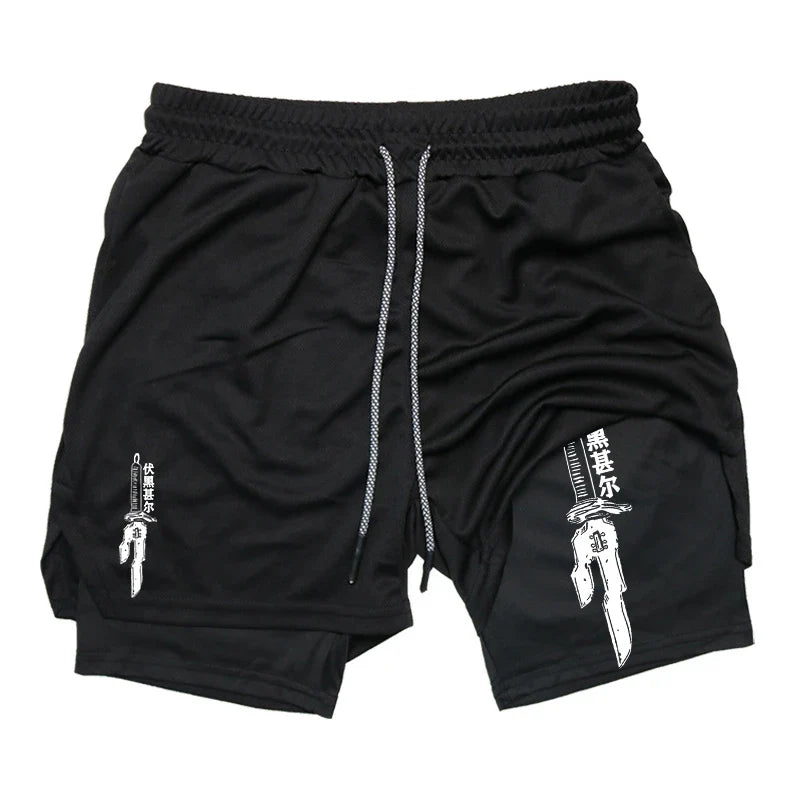 FlexiFit Men's 2-in-1 Performance Running Shorts