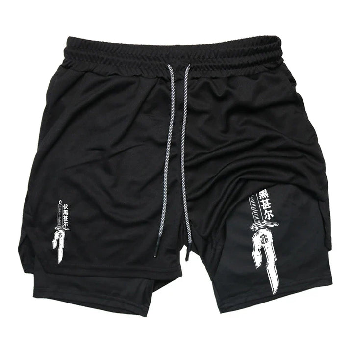FlexiFit Men's 2-in-1 Performance Running Shorts