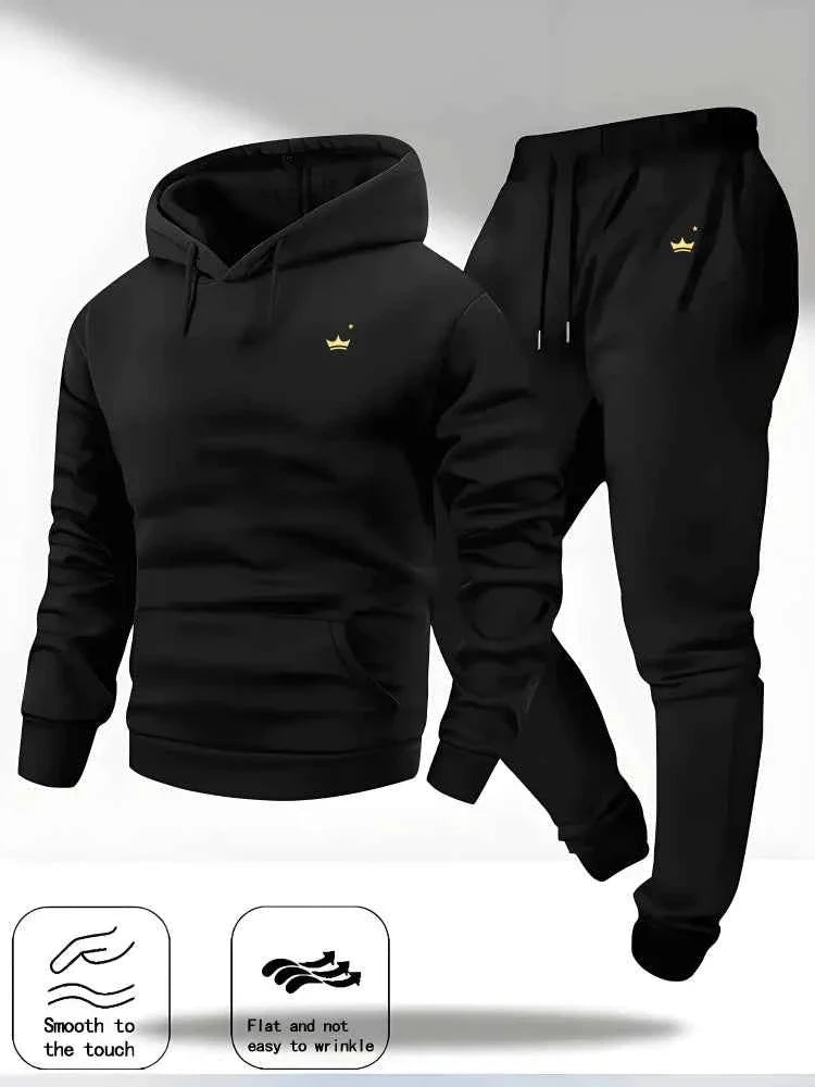 Crown Logo Women's Hooded Sportswear Jogging Set