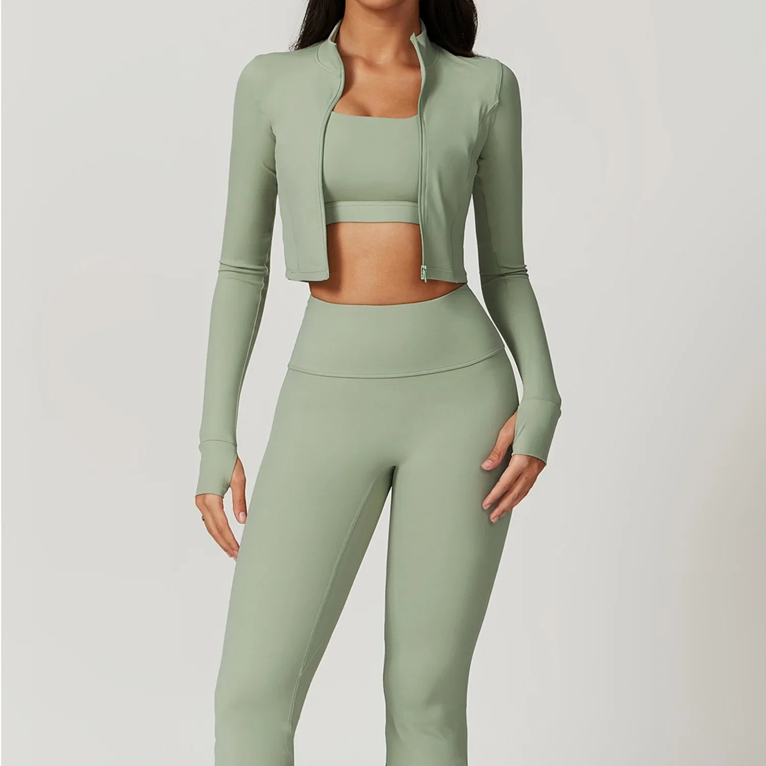 Women's 3 Piece ActiveWear Workout Outfit