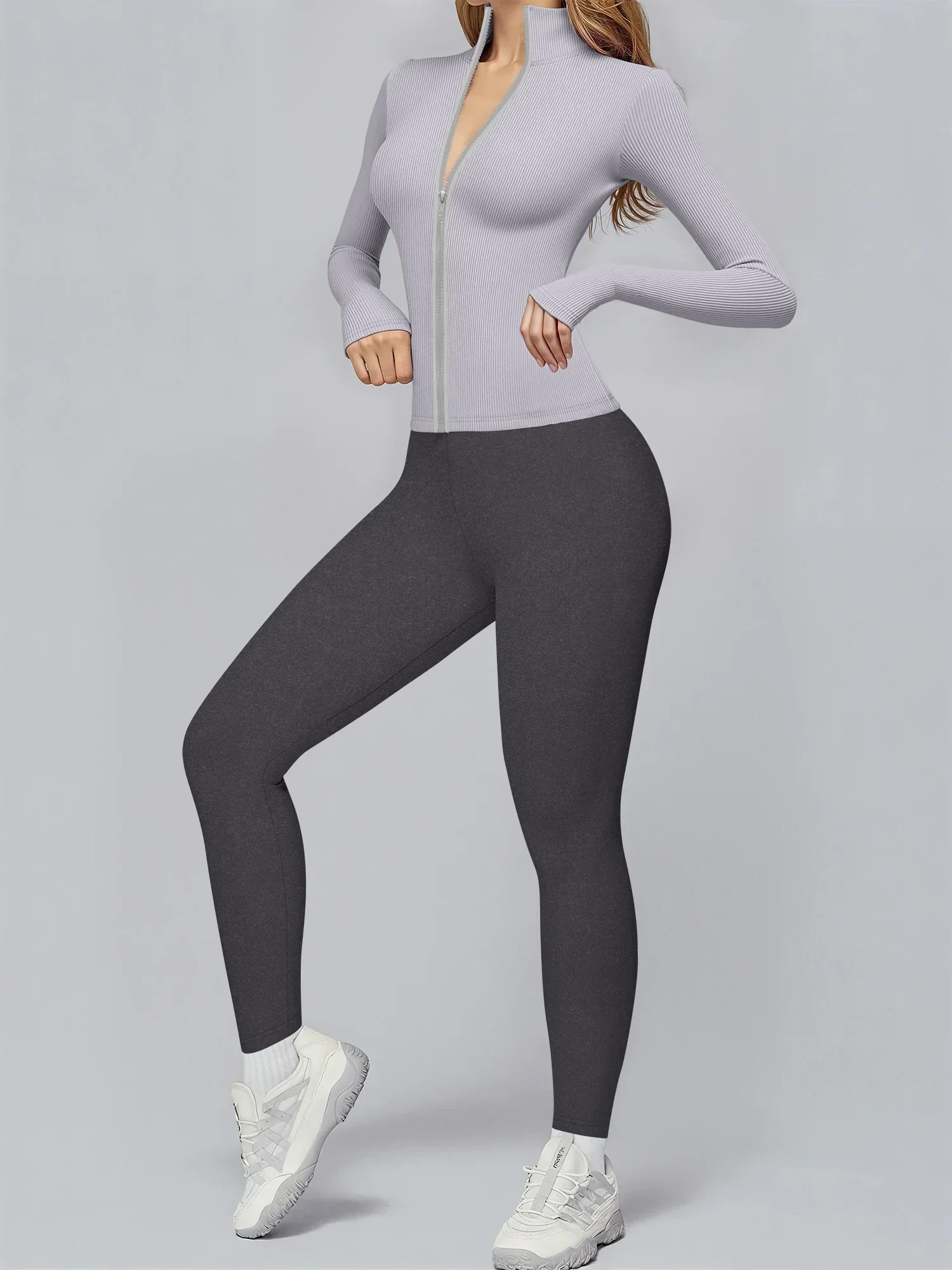 Women's Premium Ribbed Activewear Set