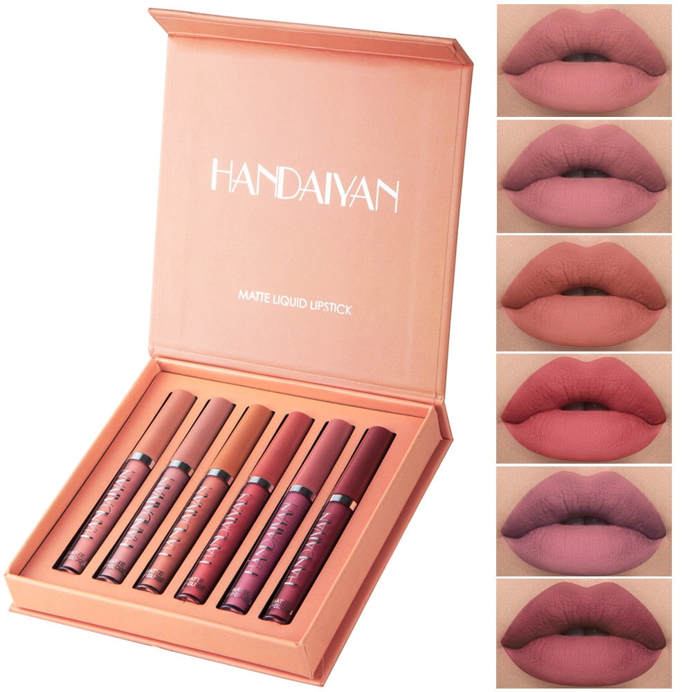 Ultra Matte Velvet Waterproof Long Lasting Liquid Lip Gloss Set