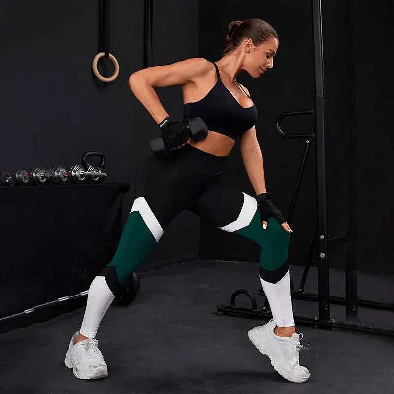 Women's Colorblock High Waist Yoga Pants