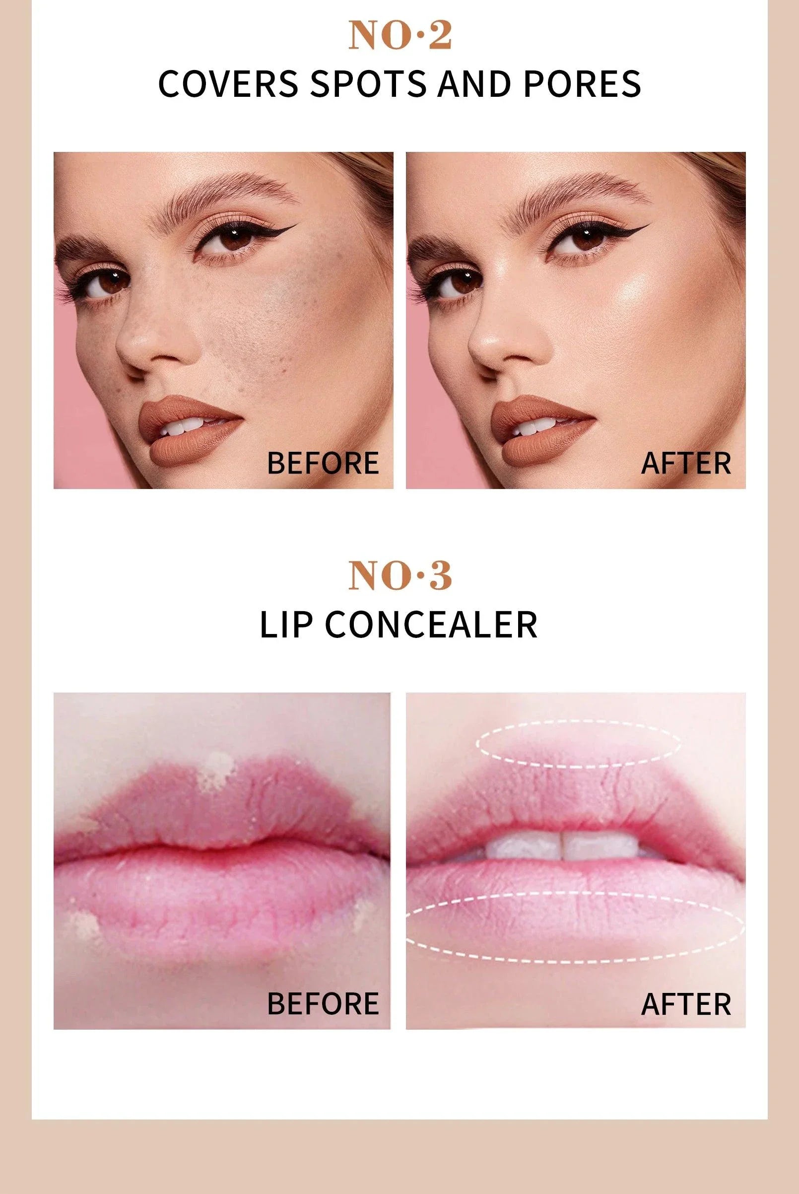 High Coverage Concealer Long-lasting Waterproof Foundation