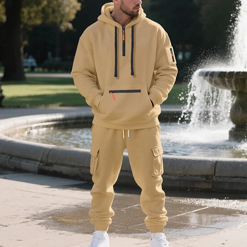 FleeceFlex Men's Autumn/Winter Sport Sweatsuit Set