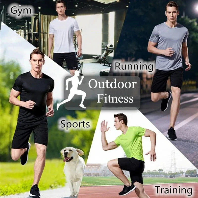 Men's Lightweight Quick Dry Short Sleeve Round Neck T-Shirt