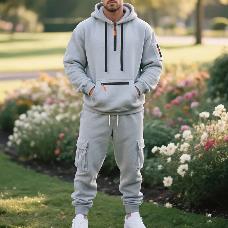 FleeceFlex Men's Autumn/Winter Sport Sweatsuit Set