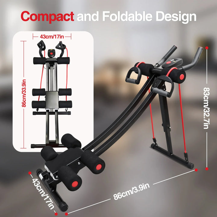 GIKPAL Foldable Ab Machine Ab Workout Equipment for Home Gym