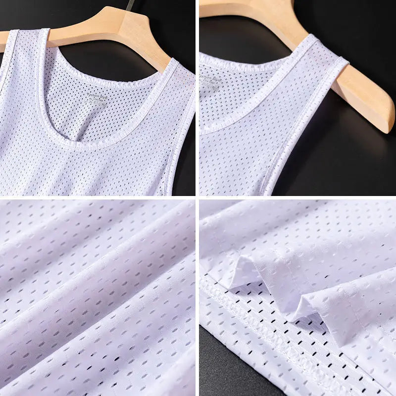 Men's Ice Silk Mesh Tank Tops