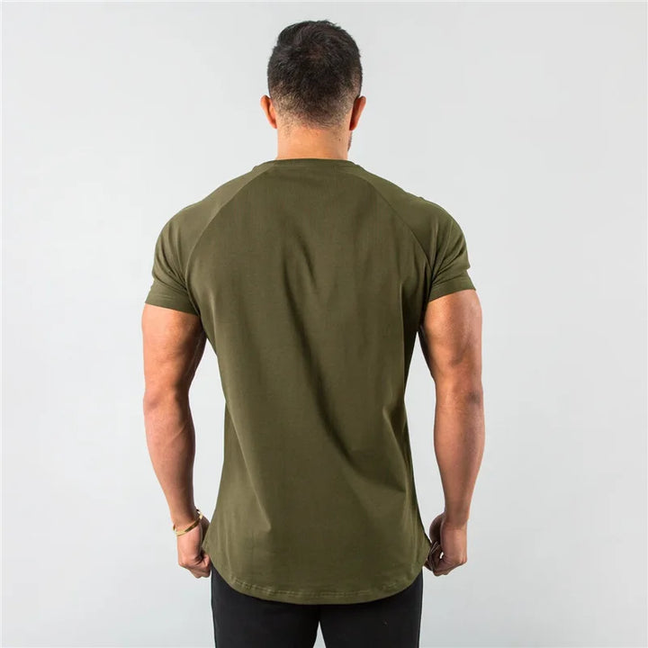 Men's Cotton Plain Fitness T-Shirts
