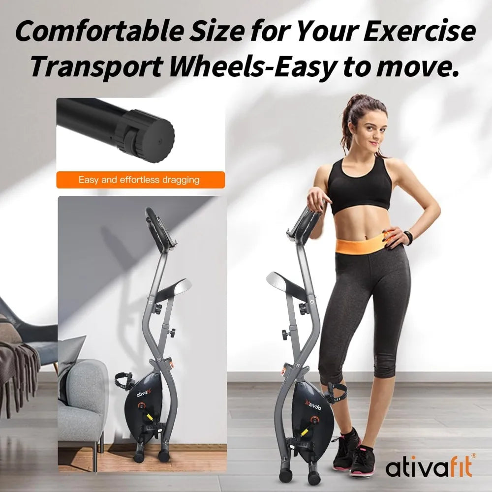 Foldable Fitness Indoor Stationary Exercise Bike