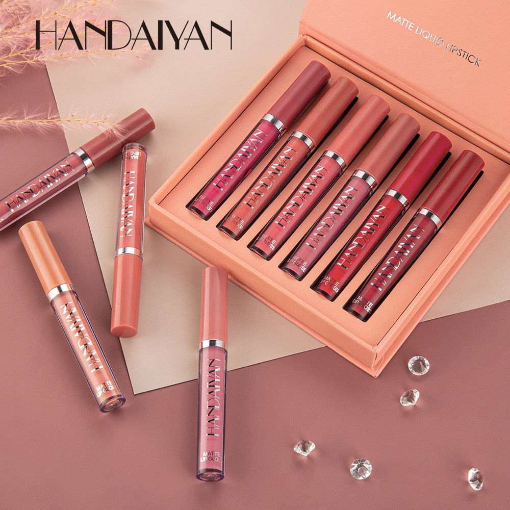 Ultra Matte Velvet Waterproof Long Lasting Liquid Lip Gloss Set