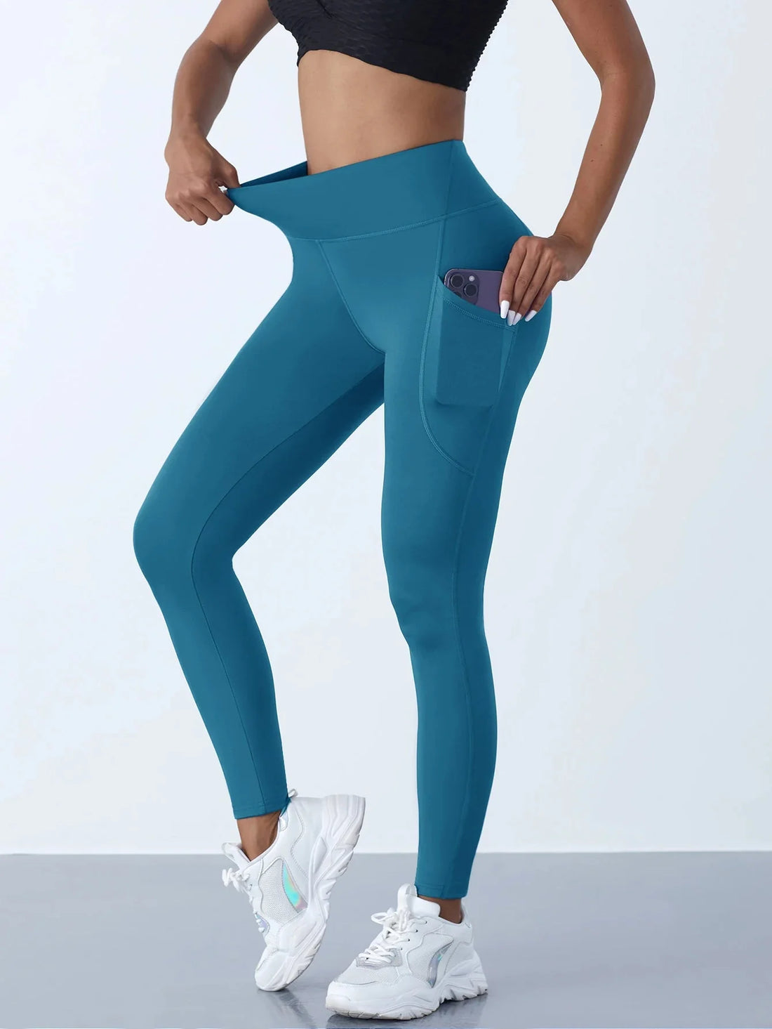 Women's High Waist Stretch Leggings with Pocket
