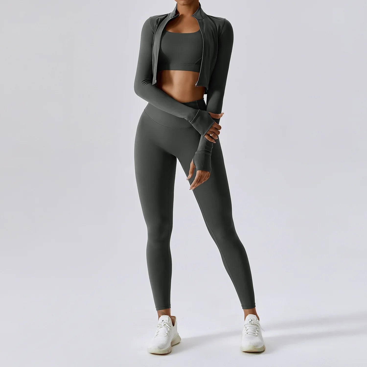 Women's 3 Piece ActiveWear Workout Outfit