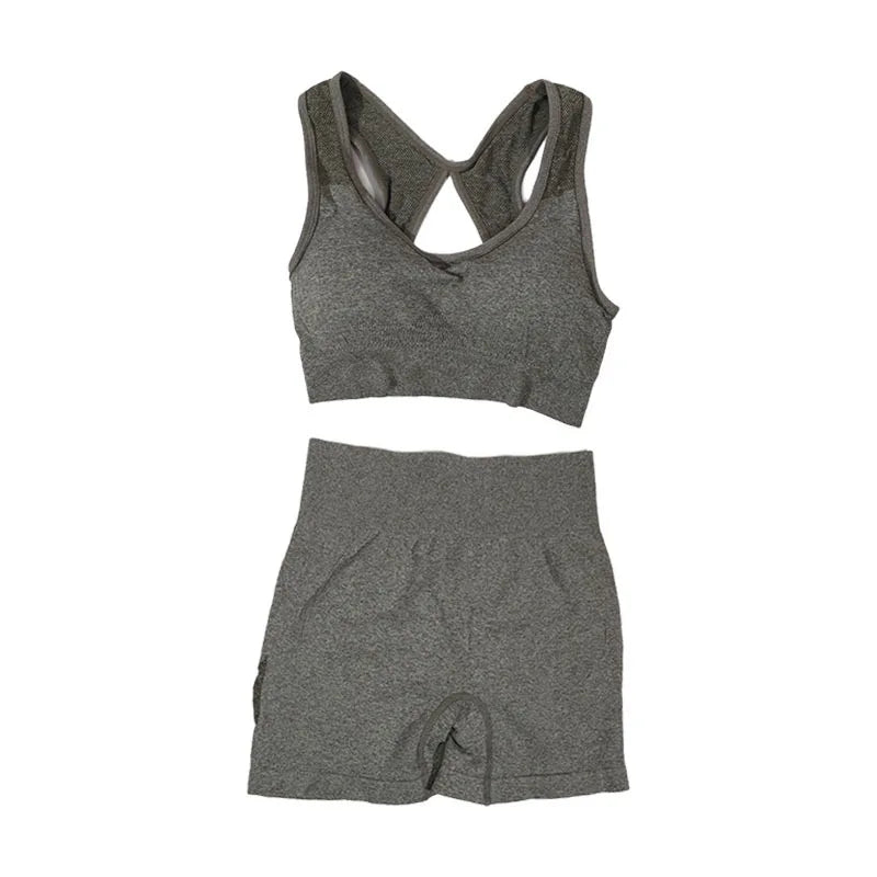 Women's Yoga Fitness Suit Shorts Workout Set
