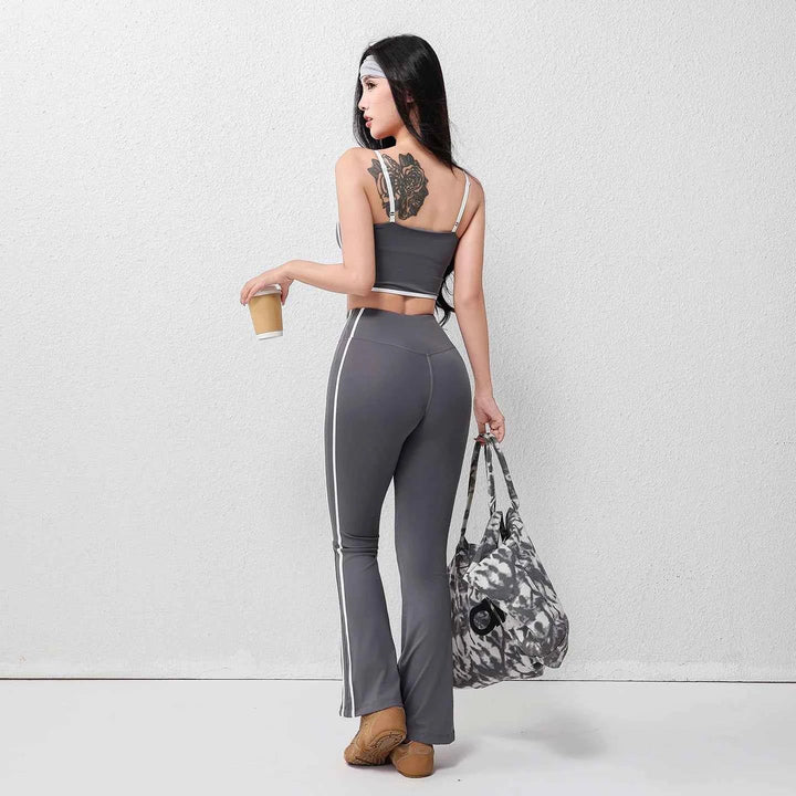 Women's Plus Size Flare Yoga Pants - Stretch & Breathable