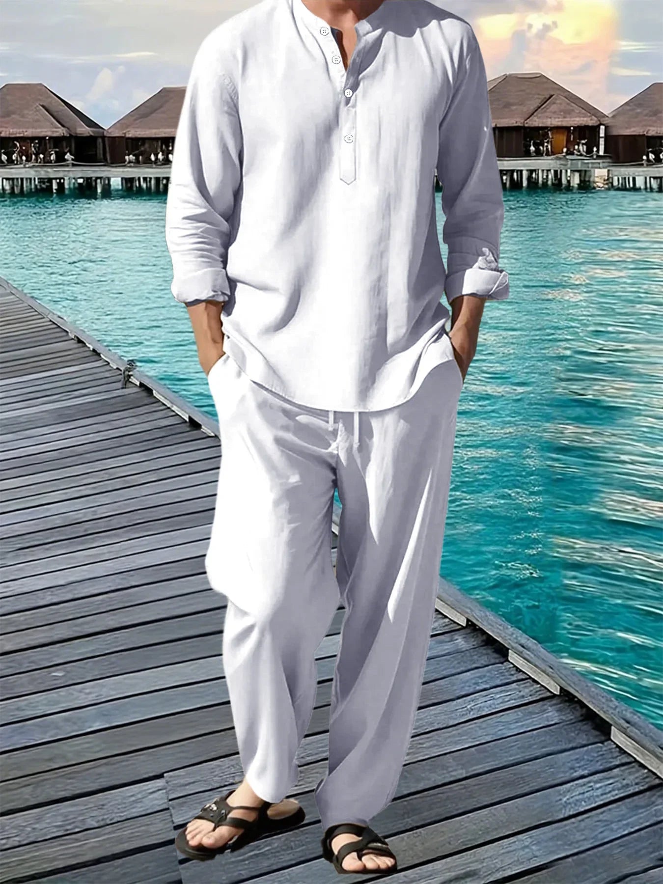 BreezeFit Men's Summer Suit: Vibrant, Durable, Fast Ship