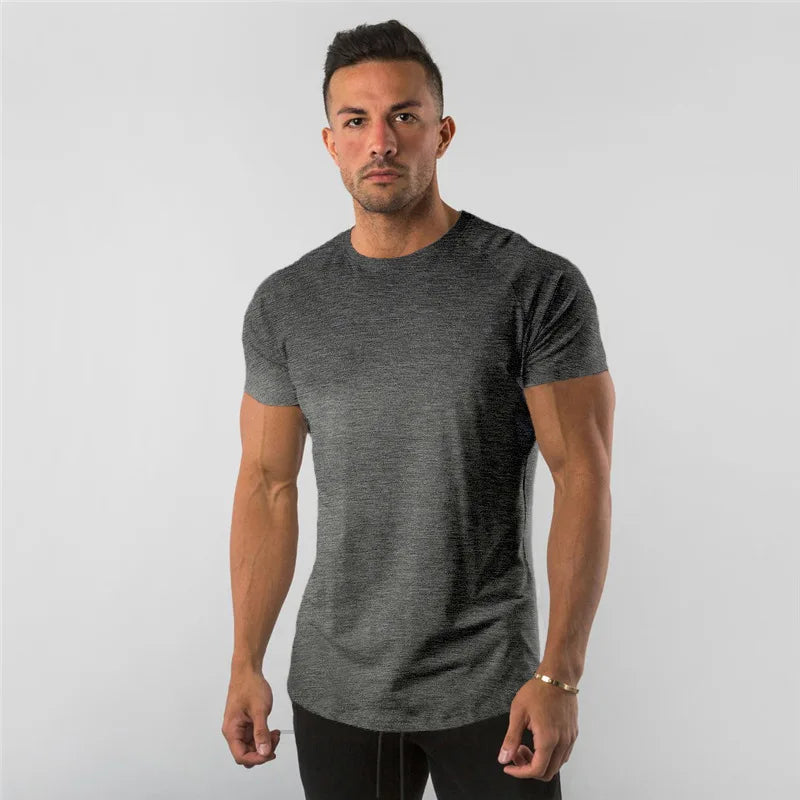 Men's Cotton Plain Fitness T-Shirts