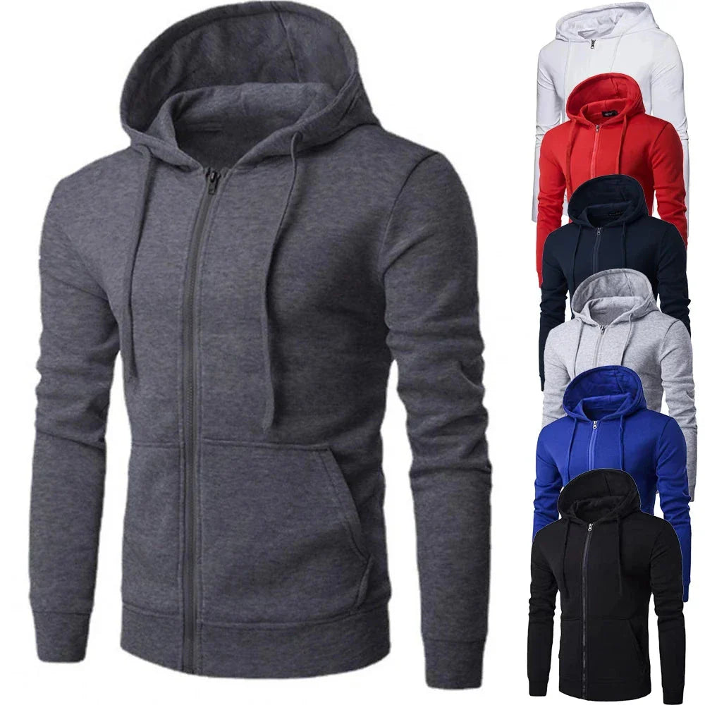Men's Slim Fit Long Sleeve Casual Sweatshirt Hoodie