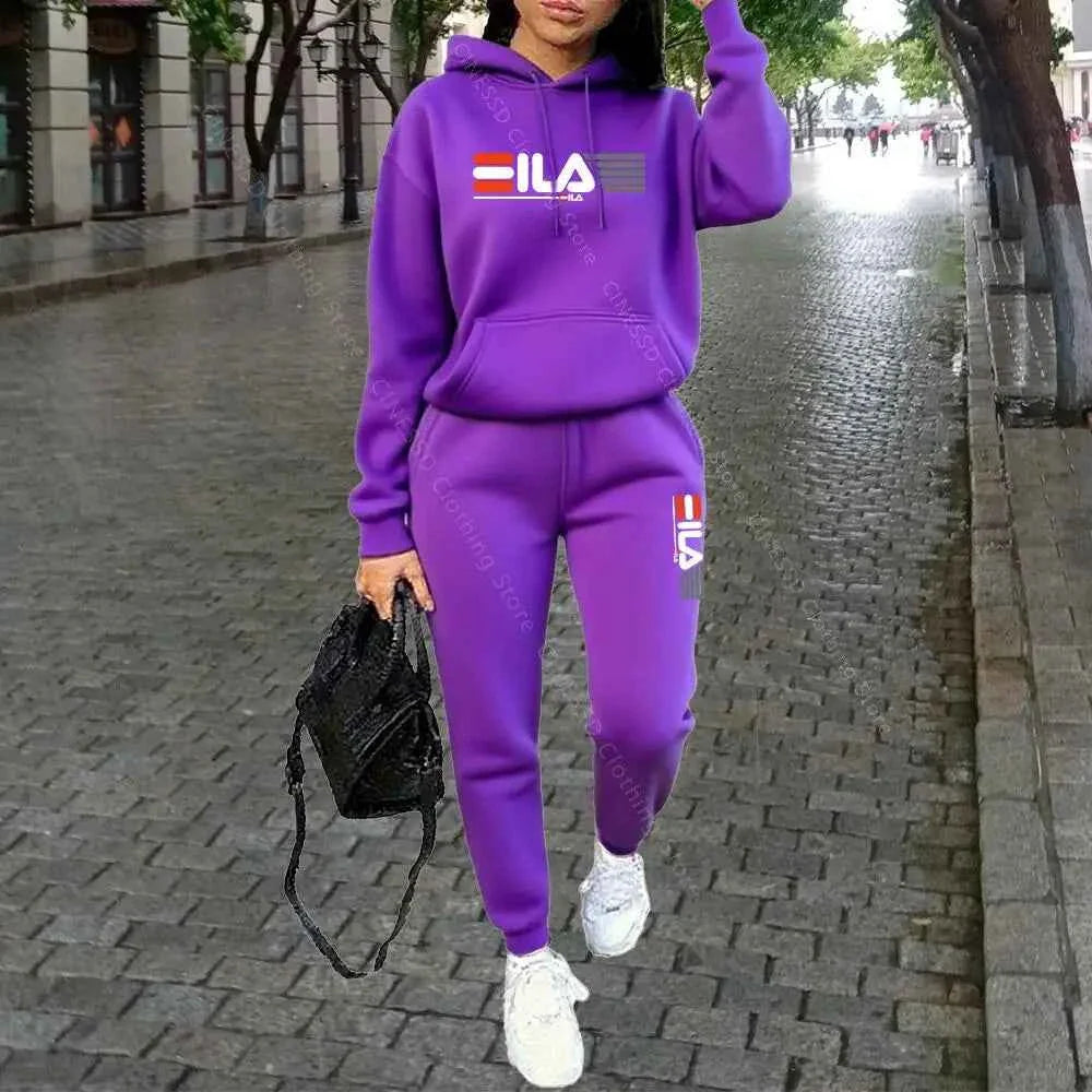 Women's Luxury Hoodie & Pants Streetwear Set