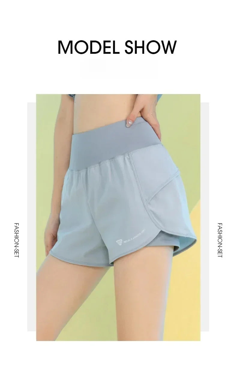 Lightweight Yoga Shorts for Women with Pockets