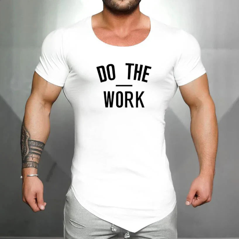 Men's Running Sport Slim Fit Graphic T-Shirt
