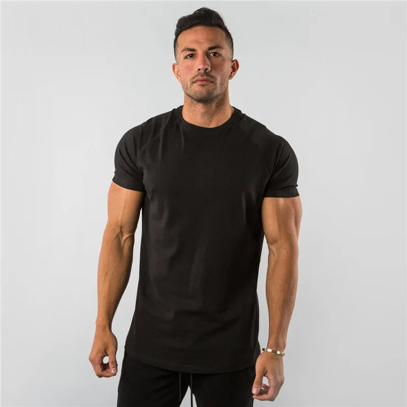 Men's Cotton Plain Fitness T-Shirts