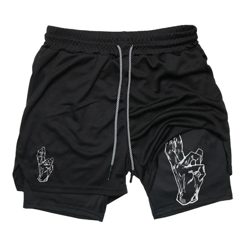 FlexiFit Men's 2-in-1 Performance Running Shorts