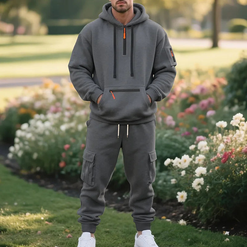 FleeceFlex Men's Autumn/Winter Sport Sweatsuit Set