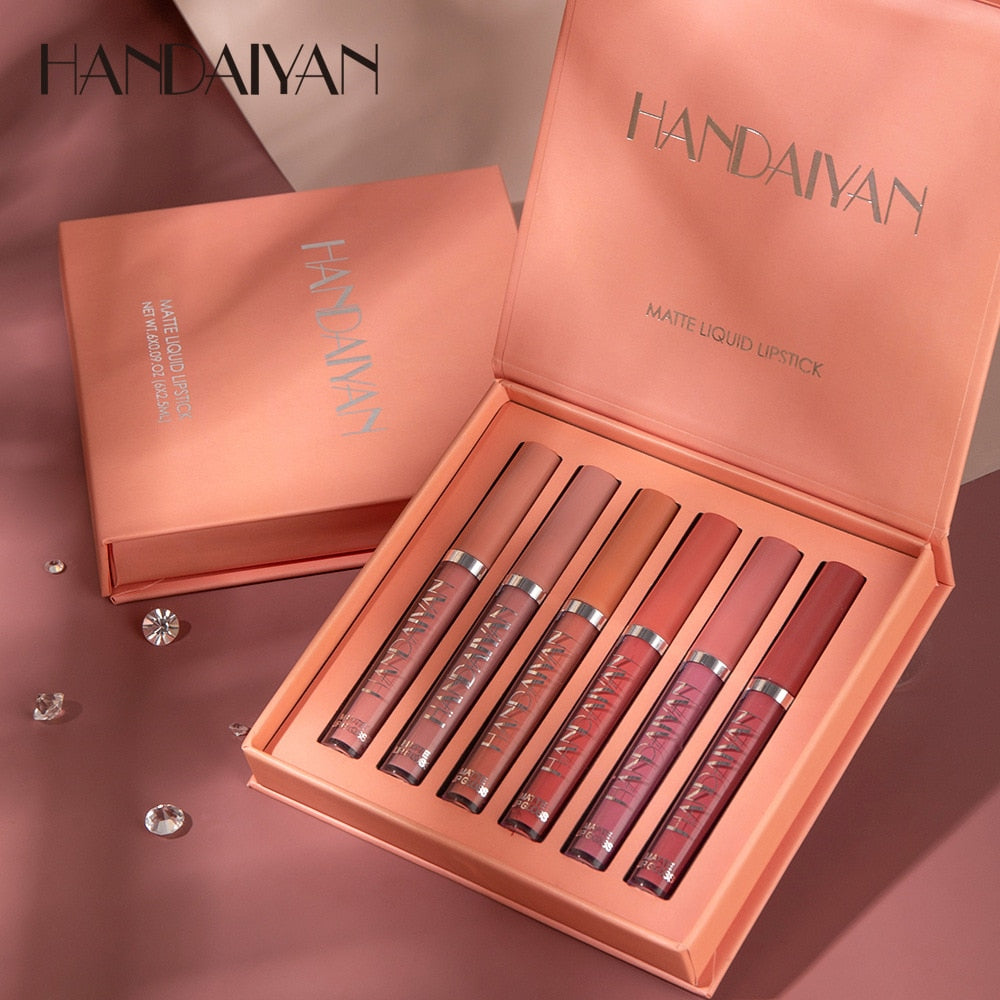 Ultra Matte Velvet Waterproof Long Lasting Liquid Lip Gloss Set