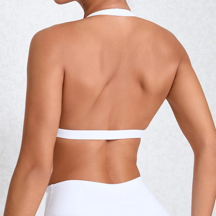 Women's Sexy Halter Backless Sports Bra