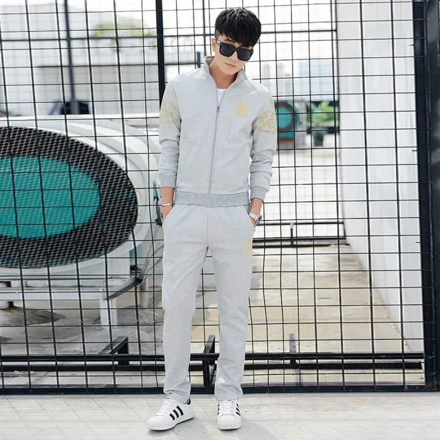 Men's Plus Size Tracksuit Set