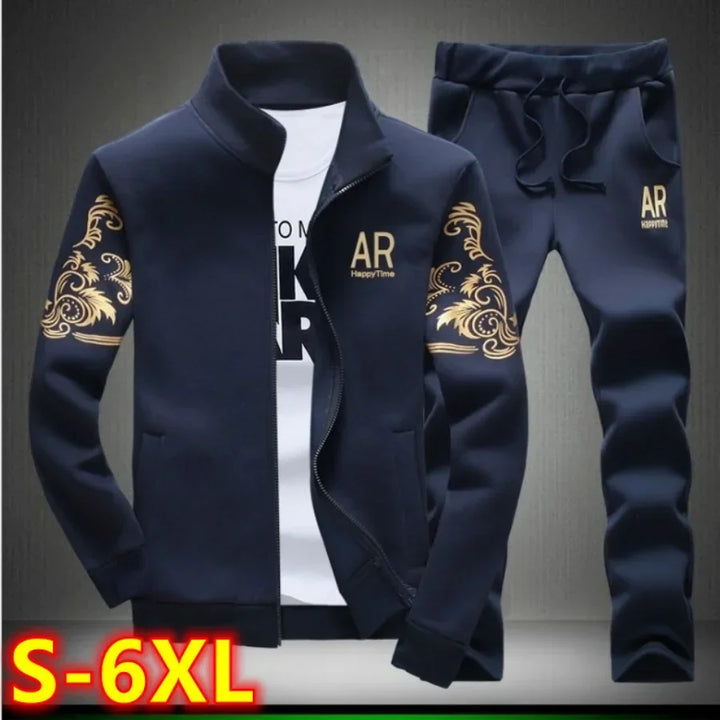 Men's Plus Size Tracksuit Set