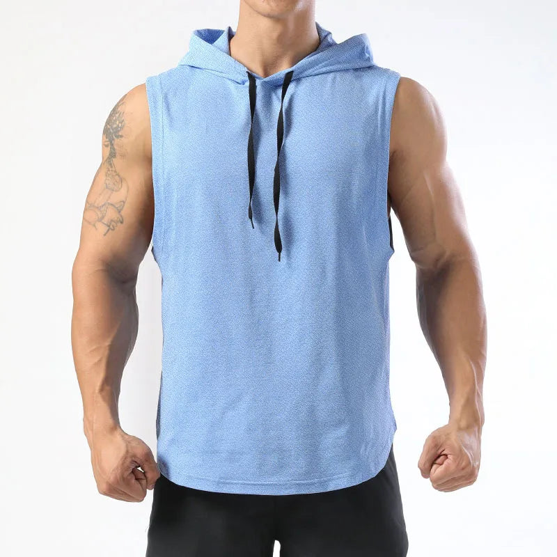 Men's Sleeveless Workout Hoodies