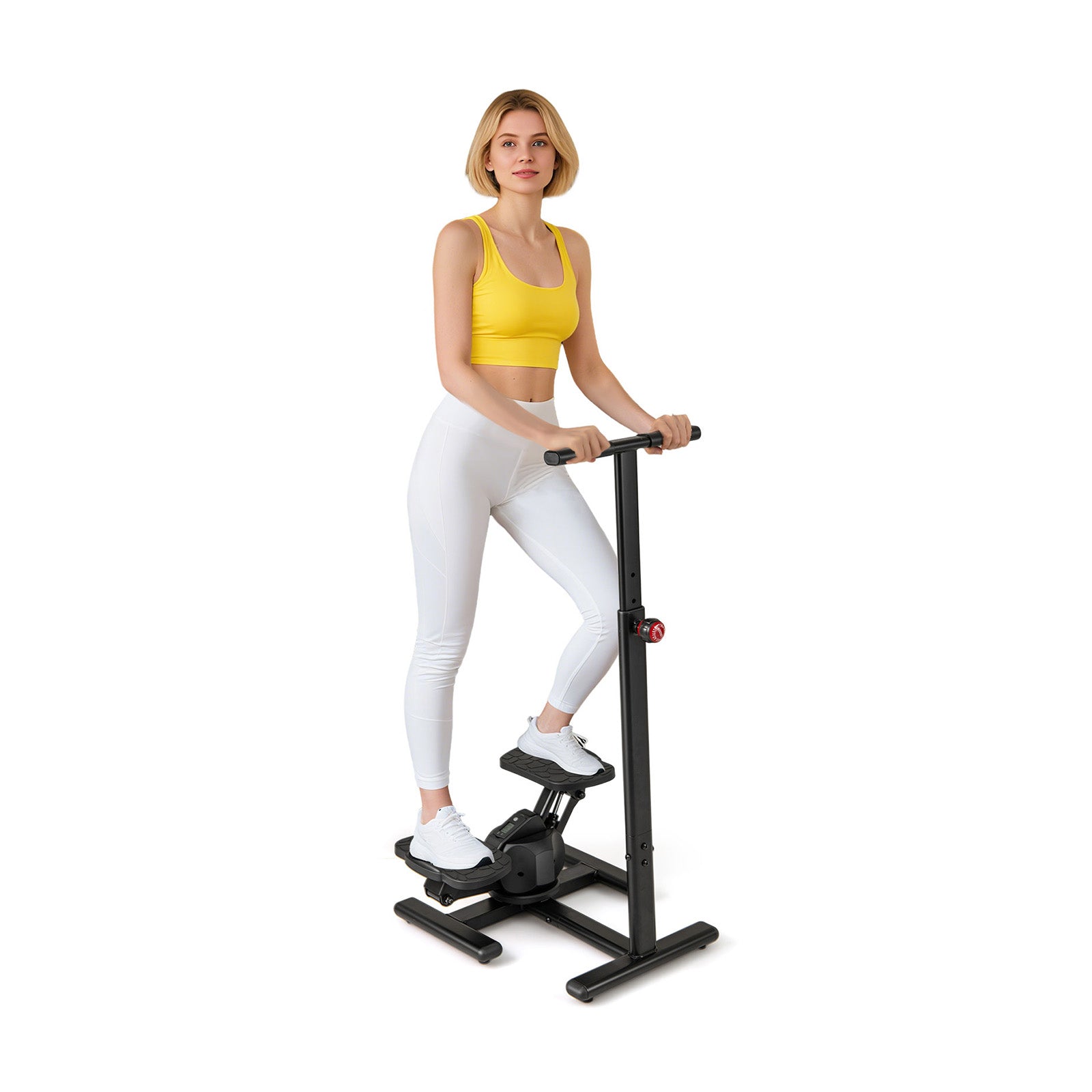 Steppers for Exercise Twist Stair Stepper Workout Equipment-Black