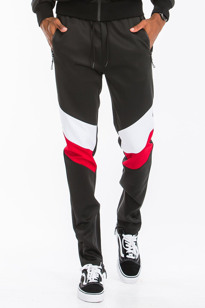 MEN'S POLY SPANDEX PRINTED TRACK SET