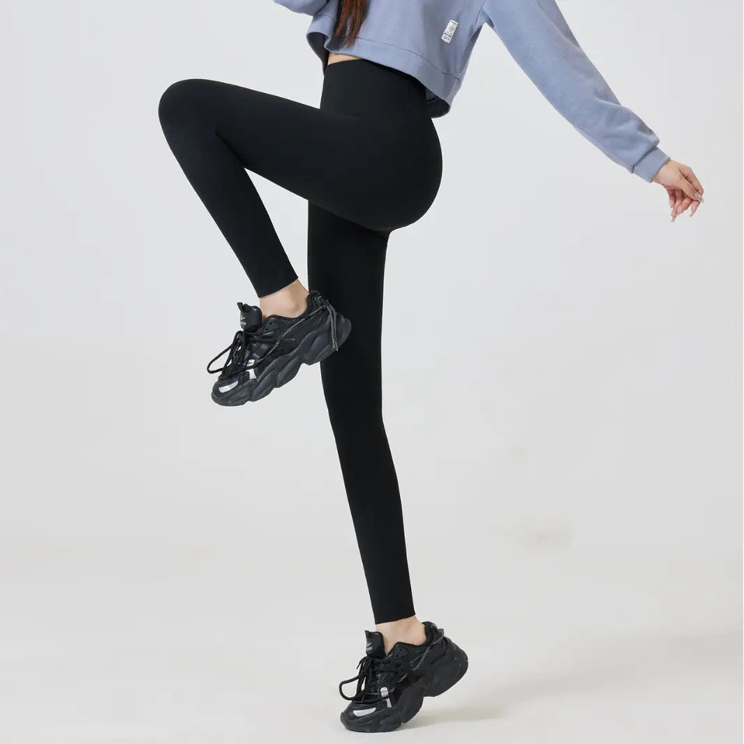 Women's Silk Cashmere Fleece-Lined Yoga Pants