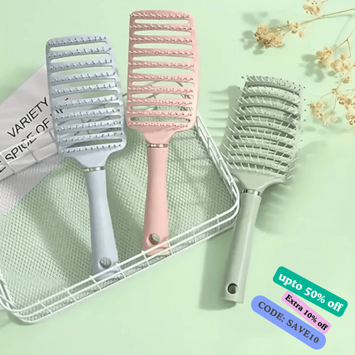 Women's Curly Hair Comb – Heat & Moisture Resistant Scalp Massage & Styling Tool