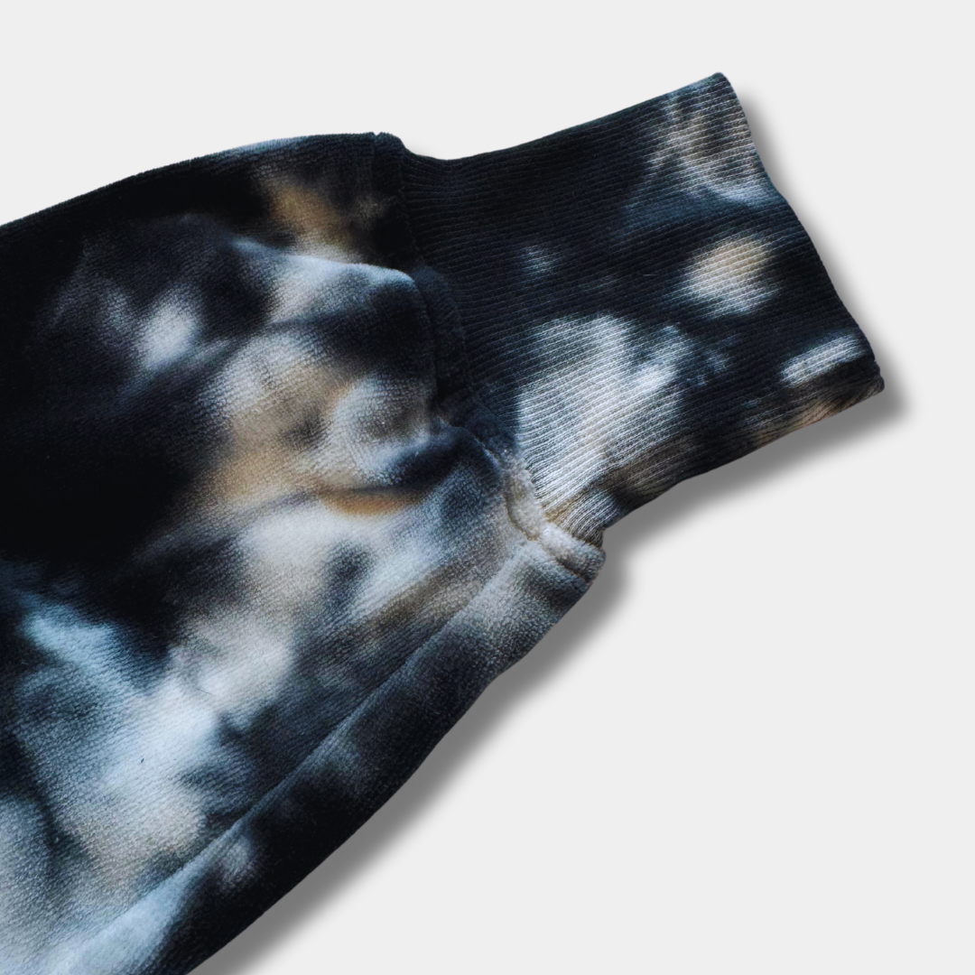 Women's Midnight Velvet Tie-Dye Crop Pullover Sweatshirt