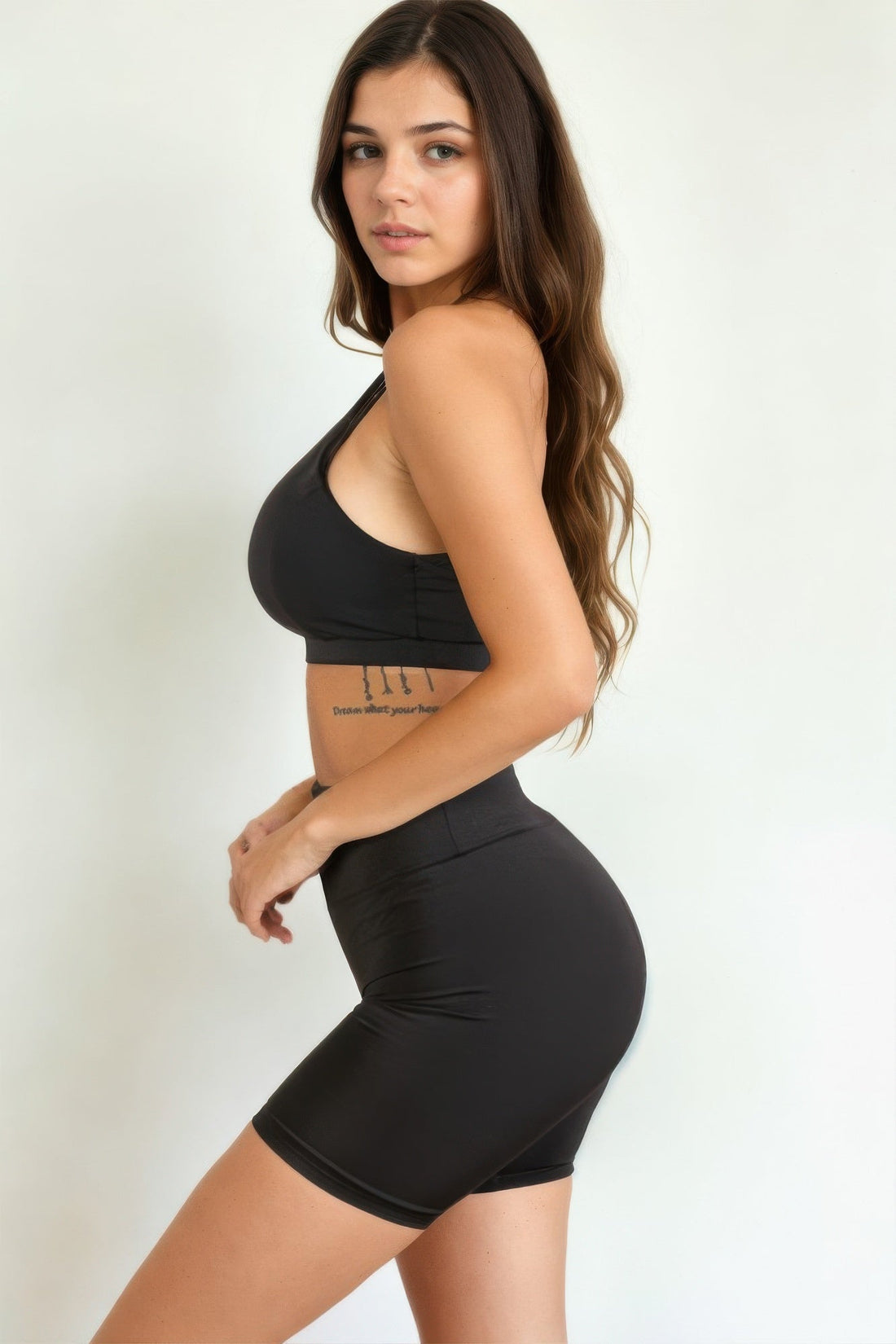 Women's Racerback Cutout Fitness Sports Bra