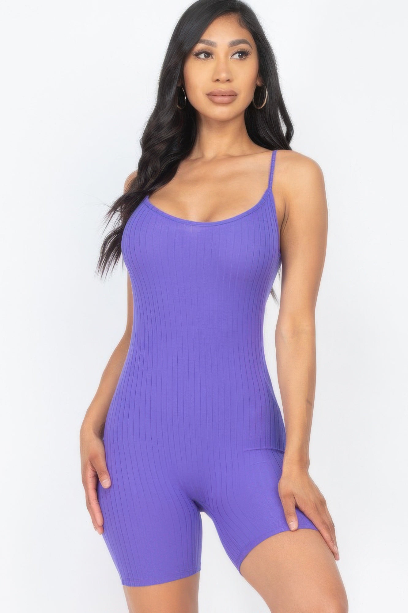 Women's Ribbed Bodycon Romper