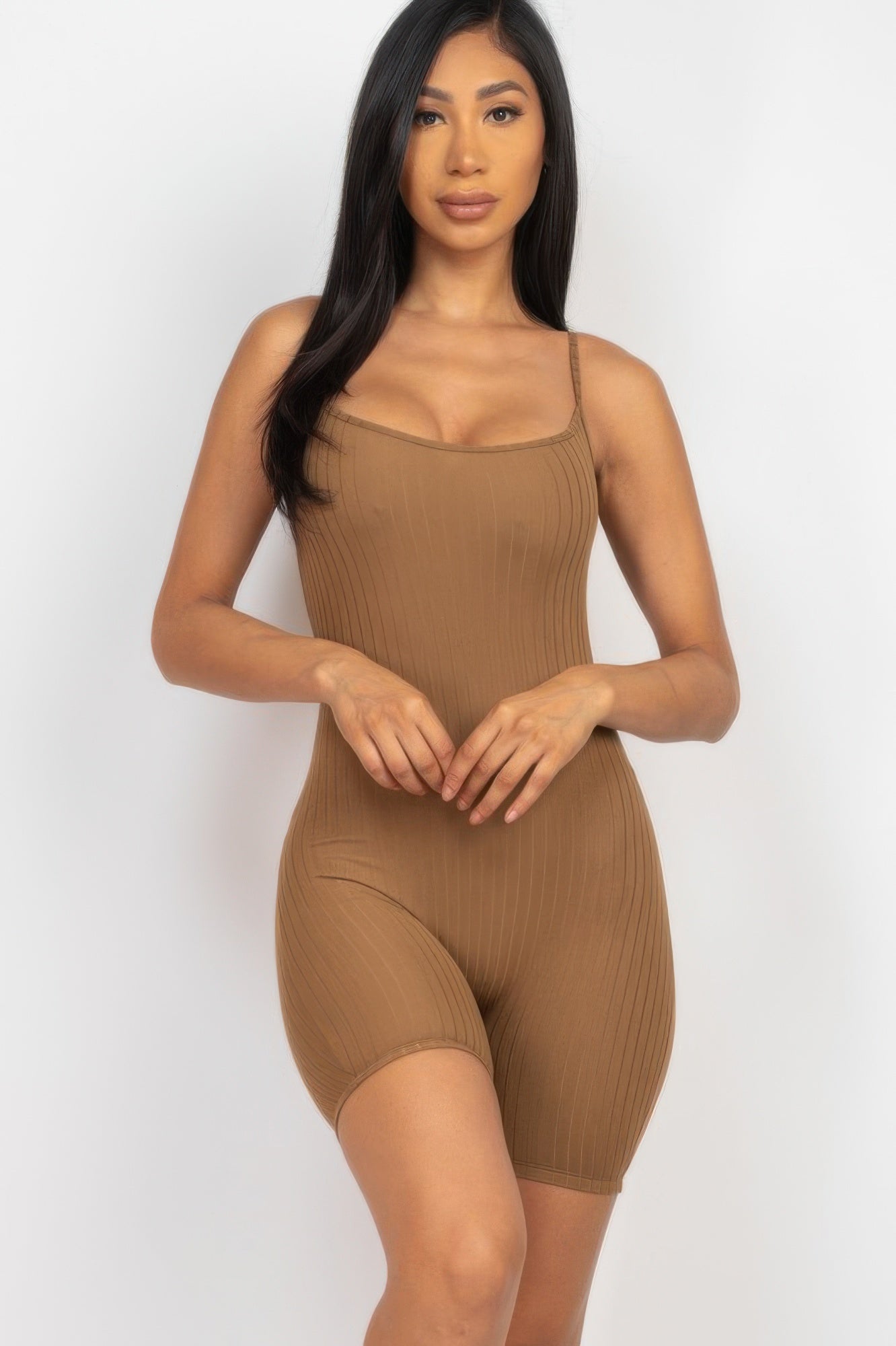 Women's Ribbed Bodycon Romper