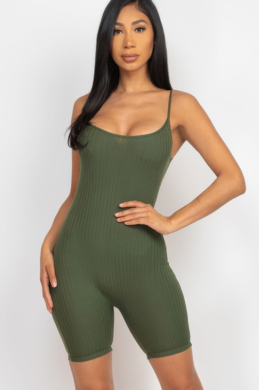 Women's Ribbed Bodycon Romper