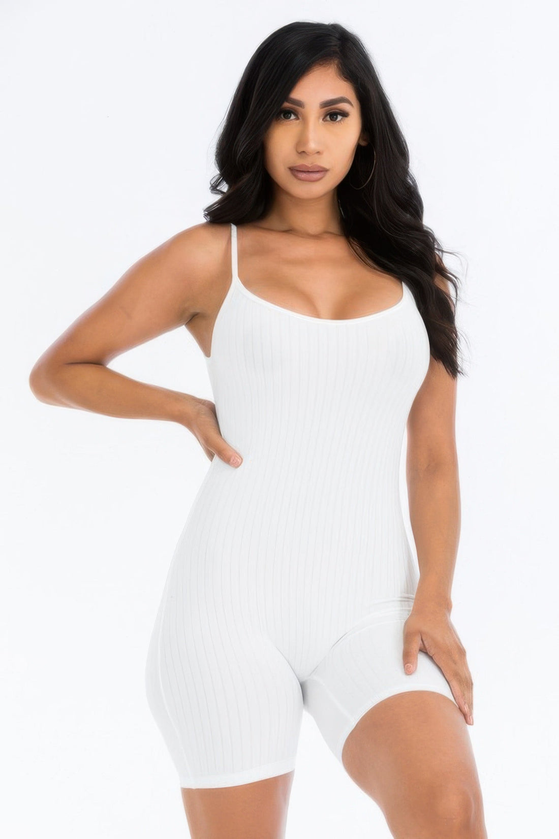 Women's Ribbed Bodycon Romper