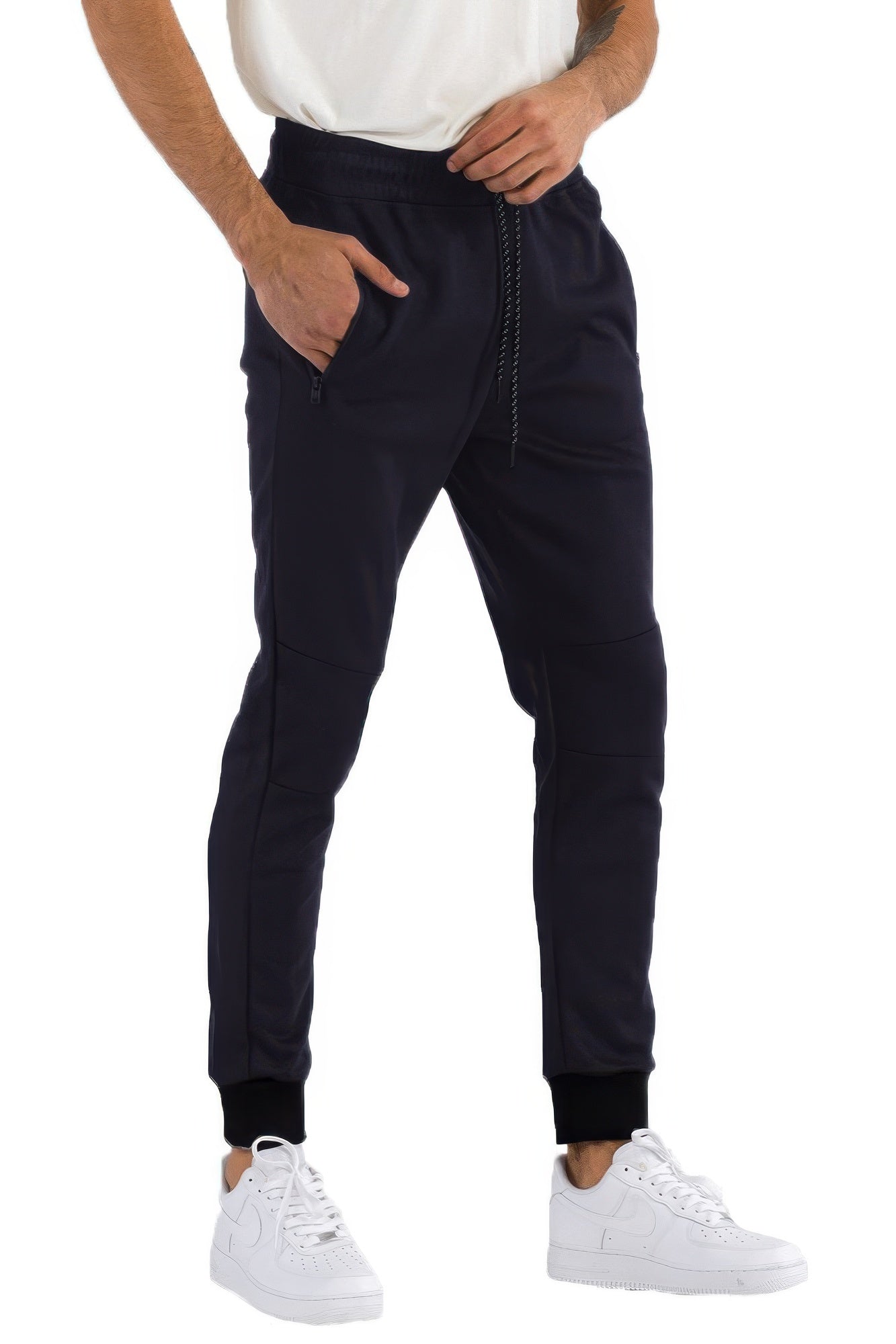 Men's Solid Heathered Jogger Pants