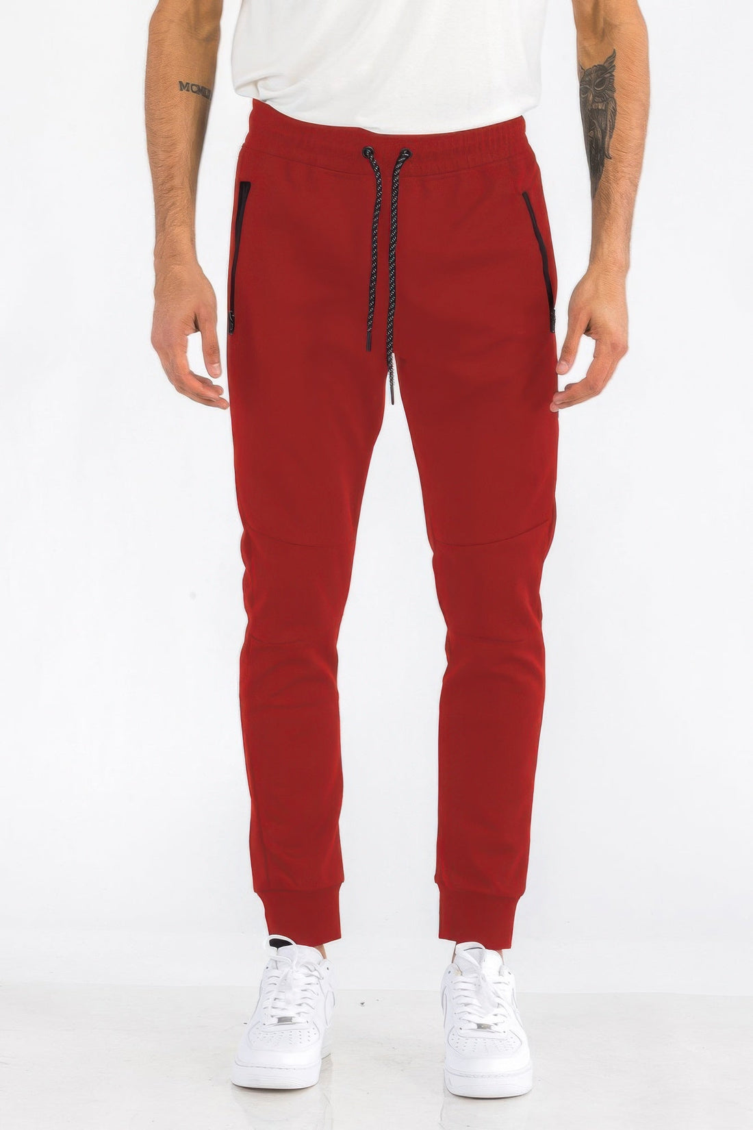 Men's Solid Heathered Jogger Pants